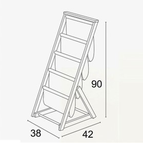 Resim ARREDAMENTİ Kiraz Ağacı Ahşap Kilitlenebilir Dergilik 