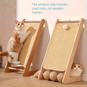 Resim 1 sağlam sisal kedi tırmalama tahtası - egzersiz ve dinlenme için dağınıklık içermeyen, kanepeye güvenli tasarım - kedileriniz için mükemmel bir hediye, kedilerin en sevdiği hediye ve evde birkaç ekstra önleyici koltuk 