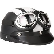 Resim Xindoker Çok Fonksiyonlu Motosiklet Kaskı: Uv Koruyucu Gözlük, Çıkarılabilir Atkı Ve Güneşlik İle Dört Mevsim Kullanım Beyaz 