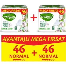 Resim Molped Normal Pure Soft Avantajlı Mega Fırsat Paketi 46 Lı X 2 Adett 