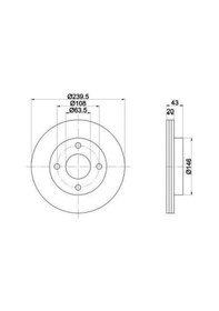 Resim Escort Ön Fren Disk 1996-2001 93fx1125aa 0986478502 1.3, 1.6 