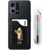 Resim Oppo Reno 7 Kilif Silikon + Kostümlü Kurbaga Kartlik 558701628 