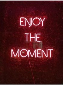 Resim dekoraven Enjoy The Moment Neon Led Tabela, enjoyss 