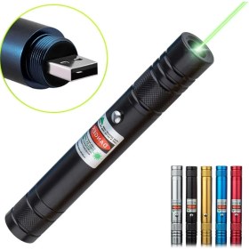 Resim Epilons Fithome 100MW Desen Başlıklı USB Şarjlı Yeşil Lazer Pointer 