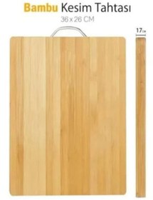 Resim legna Metal saplı bambu kesme tahtası 