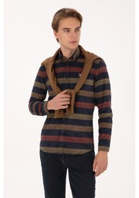 Resim U.s. Polo Assn. Erkek Açık Lacivert Gömlek Desenli 50308173-vr059 Acık Lacıvert 