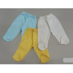 Resim özdemirli bebe Patikli Alt Pijama Ayaklı 3'lü Paket 