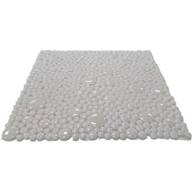 Resim MozaiKristaL Mutfak, Banyo, Havuz ve tüm yüzeyler için Yuvarlak Beyaz Mix. Cam Mozaik (10 File = 1 m2 Fiyatıdır) 