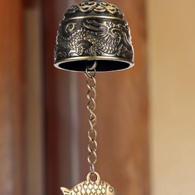 Resim Vintage Dragon Feng Shui Rüzgar Çanı, Kapı, Bahçe ve Veranda Dekorasyonu İçin Metal Şanslı Asılı Çan, Arkadaşlar ve Aile İçin Hediye 
