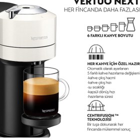 Resim Nespresso Vertuo Next C White Kapsül Kahve Makinesi 
