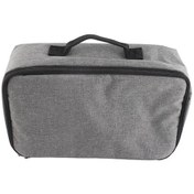Resim Xindoker Gri Nylon Projeksiyon Cihazı Çantası - Sabitleyici İç Cep Ve Aksesuar Bölmesiyle Taşınabilir Taşıma Kutusu 34.5x20x10cm 