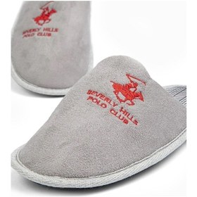 Resim Beverly Hills Polo Club B.h. Polo Club Kışlık Erkek Ev Terliği Gri 