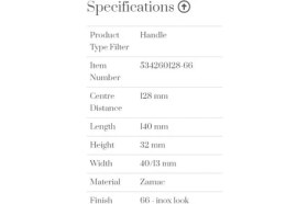 Resim Furnipart Kulp 128MM Locker Inox 