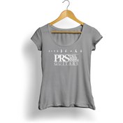 Resim Prs Logo Kadın T-Shirt (Gri) 