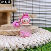 Resim Silver1 Gıoıo Yeni Sevimli Kedi Pençe Çapraz Giyinme Kurumi Bebek Araba Anahtarlık Büyük Kulak Köpek Çift Okul Çantası Hediye Anahtarlık Kolye (Yurt Dışından) 