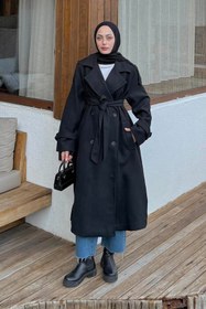 Resim lamelif Oversize Kaban Siyah 