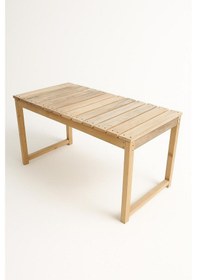 Resim Basic Eko Ahşap Masa Şeffaf Vernik 