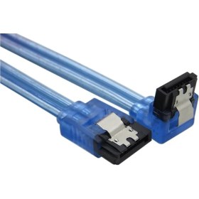 Resim Koodmax 1 Metre - Sata 3.0 Kablo 90° Açılı Data Kablosu - SSD HDD Uyumlu, Yüksek Hızlı Bağlantı 