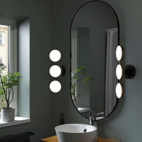 Resim Duvar Lambası, Mat Siyah, 47X14 Cm, Led'li 