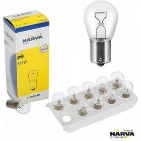 Resim 12V 93 P21W Stop Sinyal Ampulü Tek Duy 10 Adet 