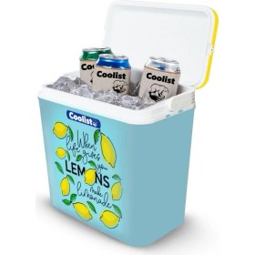 Resim Coolist Clb24lm 24 Litre Limon Desenli Buzluk + 2 Adet 400gr. Buz Kaseti 
