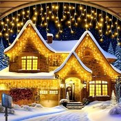 Resim LED Güneş Ihlamurlu Işıklar, 6m 100LED/10m 190LED Ihlamurlu Noel Işıkları, 8 Mod, Dış Mekan için Sıcak Renk LED Ihlamur Işıkları, IPX4 Güneş Peri Işıkları Noel Cadılar Bayramı Şükran Günü Düğün Partisi Yatak Odası Veranda Bahçe Dekoru 