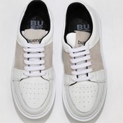 Resim Bueno Shoes Beyaz Bej Deri Süet Kadın Spor Ayakkabı 01wu10303 
