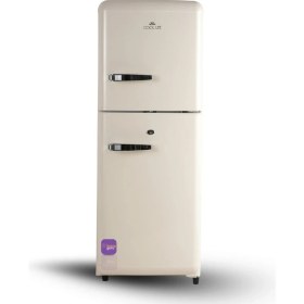 Resim Cool Life Cm-Retro-Bej 138 Litre Buzdolabı Önden Kapak 