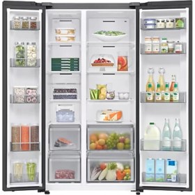 Resim Samsung RS70F65QEF Gardırop Tipi Buzdolabı 
