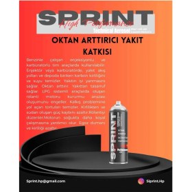 Resim Oktan Arttırıcı Yakıt Katkısı 300ML- Sprint Hp Octane Boost 