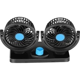 Resim Arslan Oto Araç Içi 360° Dönerli Torpido Üstü Çift Fanlı Oto Vantilatör 12V Kademeli 