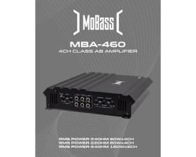 Resim Özgürce MBA-460 4X60RMS Yeni Nesil Otomobil Anfi Gücü ve Kalite 