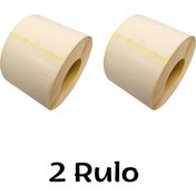 Resim Özfiliz Mağaza Ekipmanları 100x60 Mm Termal Barkod Etiketi Yaıpışkanlı Etiket, Raf Önü Fiyat Etiketi (1 Rulo = 500 Adet) 
