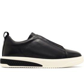 Resim Derimod Erkek Siyah Kalın Tabanlı Deri Sneaker,Kışlık Spor Ayakkabı 25WFD631219 