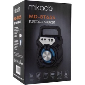 Resim Mikado MD-BT65S 5W 800mAh Siyah Usb Sd BT Speaker 