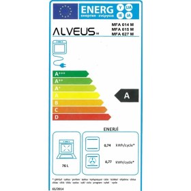 Resim Alveus Mfa 627 Siyah Ankastre Fırın 