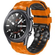 Resim Sones Samsung Uyumlu Gear S3 Frontier 22mm Futbol Desenli İki Renkli Silikon Kordon 
