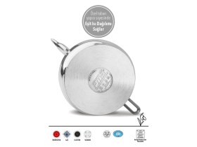 Resim Mega Jumbo Boy Çaydanlık | 18/10 Paslanmaz | İndüksiyon Uyumlu | 2.5 L + 4.5 L 