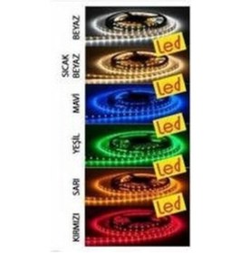 Resim 5050 Şerit Led 3 Çip Silikonsuz Yeşil 5 Metre Şerit Led 