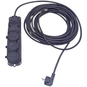 Resim 3lü 10 Mt Uzatma Kablosu Çantalı Kauçuk Priz 3x1.5 Cca Kablo 4434 