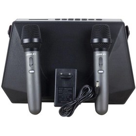 Resim Shıle Sl-3a İki El Mikrofonlu Kumandalı Usb/sd/bt Portatif Hoparlör 4172 