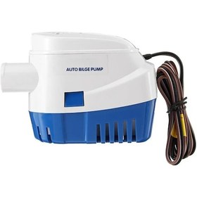 Resim Yat Deniz Teknesi İçin 750gph-12v Mavi Otomatik Sintine Pompası Dalgıç Su Elektrikli Pompa 