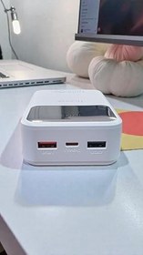 Resim HEARTZ H006 20000 mah power bank PD 27W ve USB 100W FAST HIZLI ŞARJ DAHİLİ TYPE C VE LİGHTNİNG KABLOLU DÜNYA STANDARTLARINA UYGUN POLYMER BATARYA BİREBİR AMPER LCD GÖSTERGELİ POWERBANK 