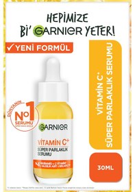 Resim Garnier Vitamin C+ Süper Parlaklık Serumu (Niasinamid, Salisilik, Melasyl) 30 ML 