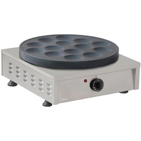 Resim Teflonlu 14 Bölmeli Tekli Pankek Makinesi, Elektrikli 