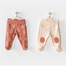 Resim Andywawa Footed Mix 2'li Patikli Bebek Pantolon - AC23455 Tarçın 