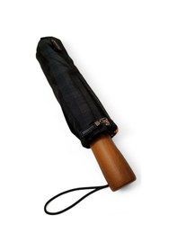 Resim Baginn 10 Telli Tam Otomatik Şemsiye Ahşap Saplı 33 Cm Boy 105 Cm Çap Rainwalker Siyah Renk 001 