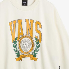 Resim Vans First Team Loose Crew Çocuk Beyaz Sweatshirt 
