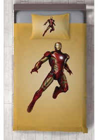 Resim Mekta Home Bebek Ve Çocuk Odası Iron Man Desenli Yatak Örtüsü Renkli 