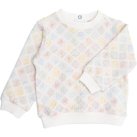 Resim Organik Pamuk Desenli Bebek Sweatshirt - 18 Ay 